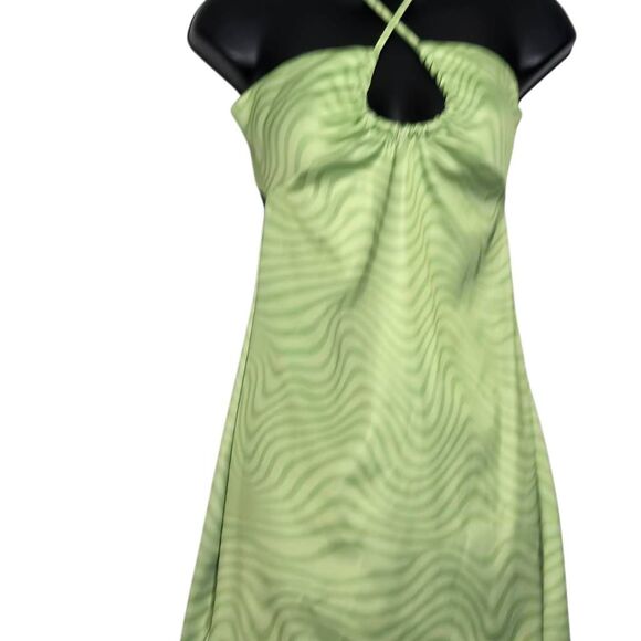 Peppermayo Dress Size 4 Green White Fun Party Sexy - Picture 2 of 6